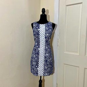 Lilly Pulitzer for Target Navy and White Shift Dress Upstream Pattern12